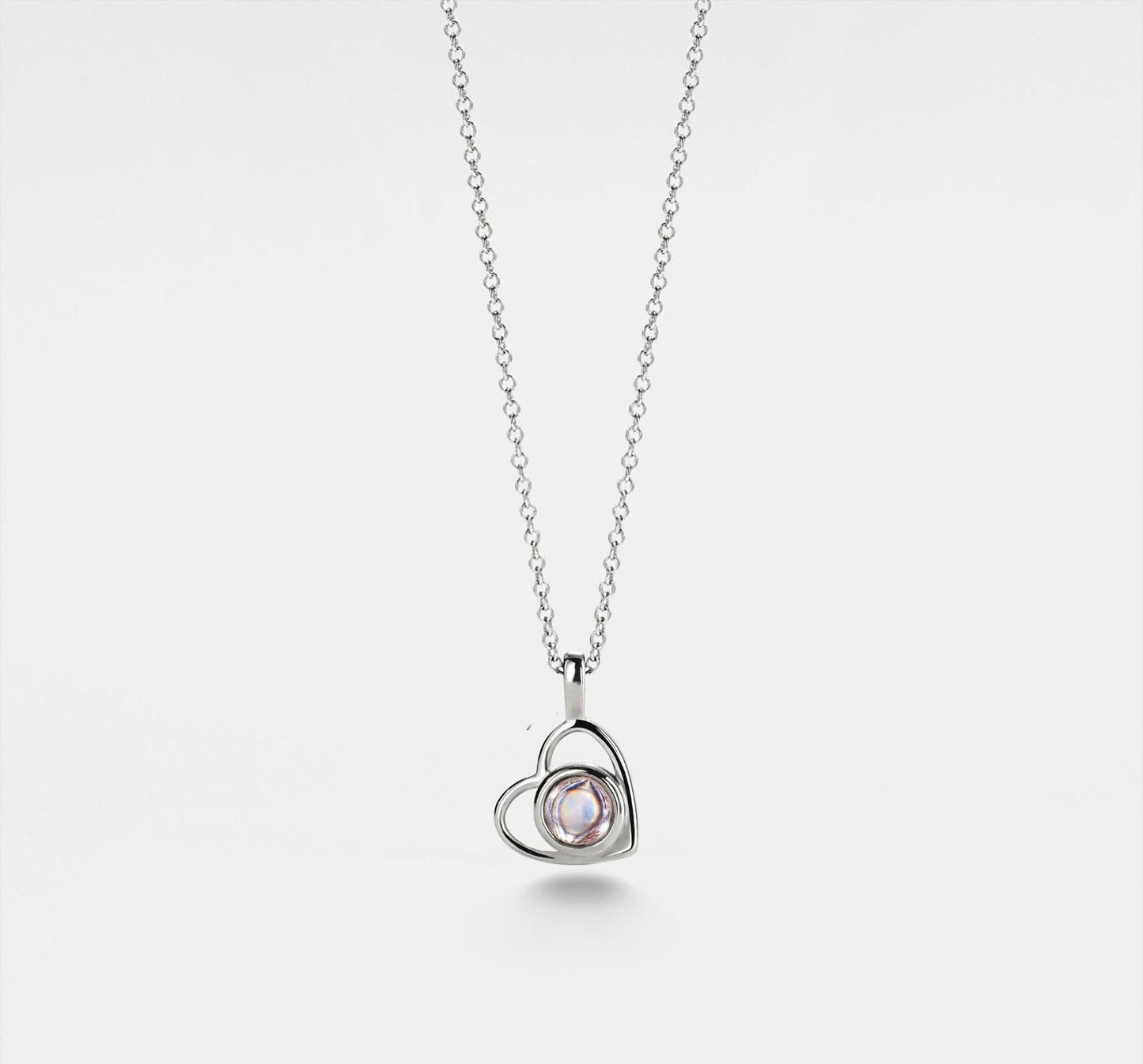 Custom Heart Projection Necklace