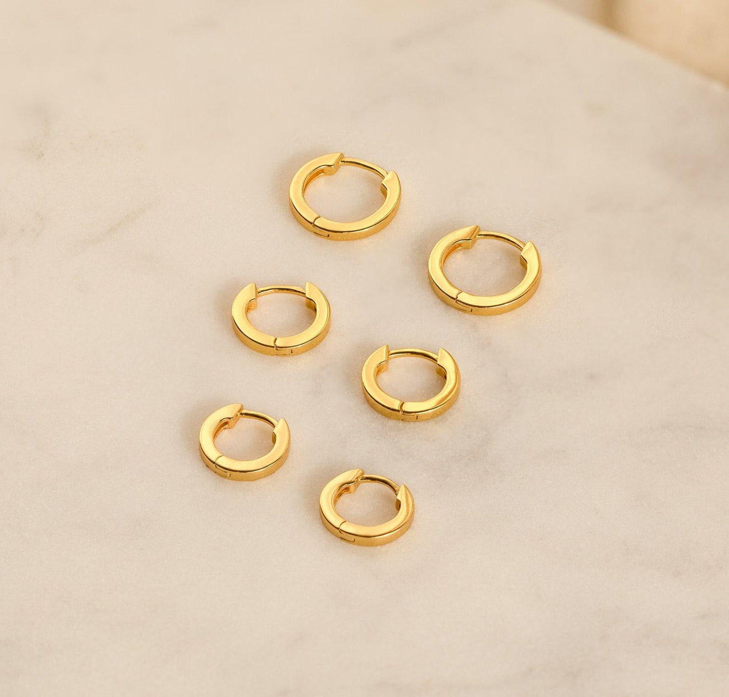 Minimalist Small Huggie Earrings Set