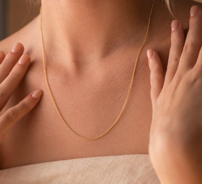 Gold Dainty Layering Chain Necklace