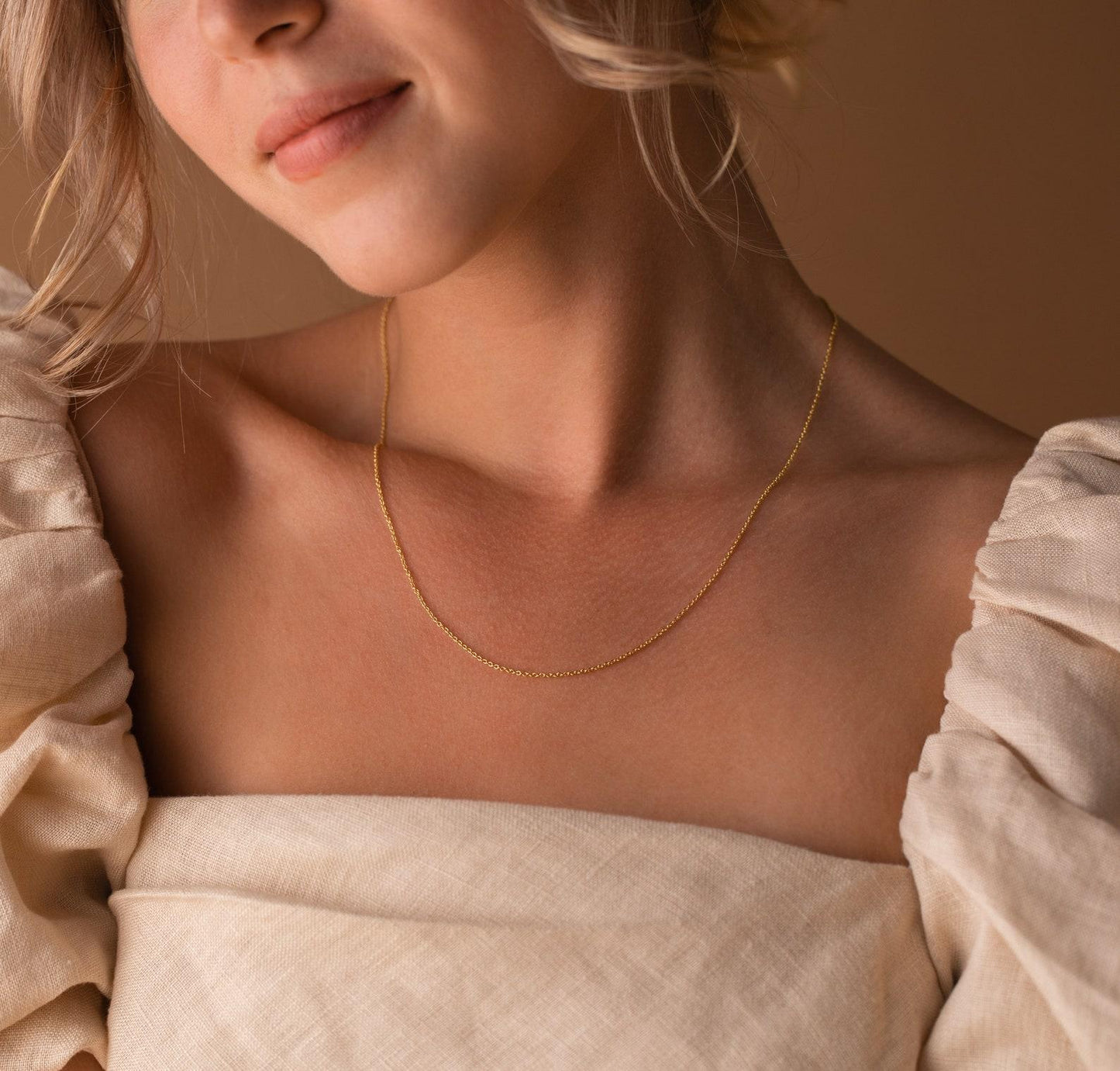 Gold Dainty Layering Chain Necklace