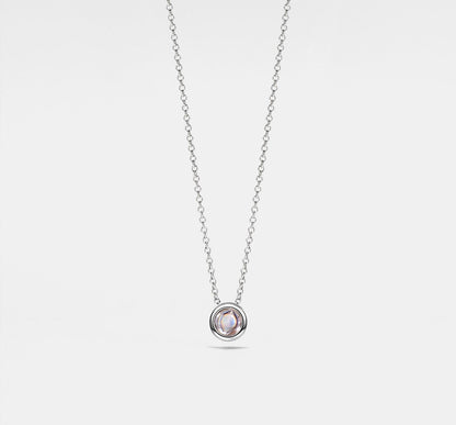 Custom Silver Bubble Projection Necklace