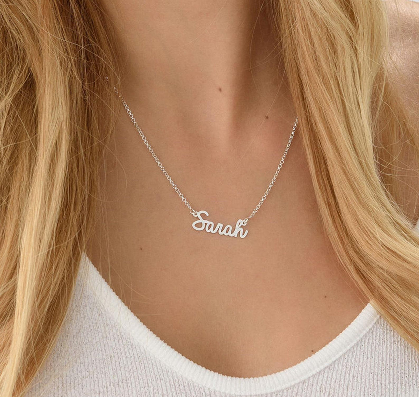 Personalized Rose Gold Name Necklace