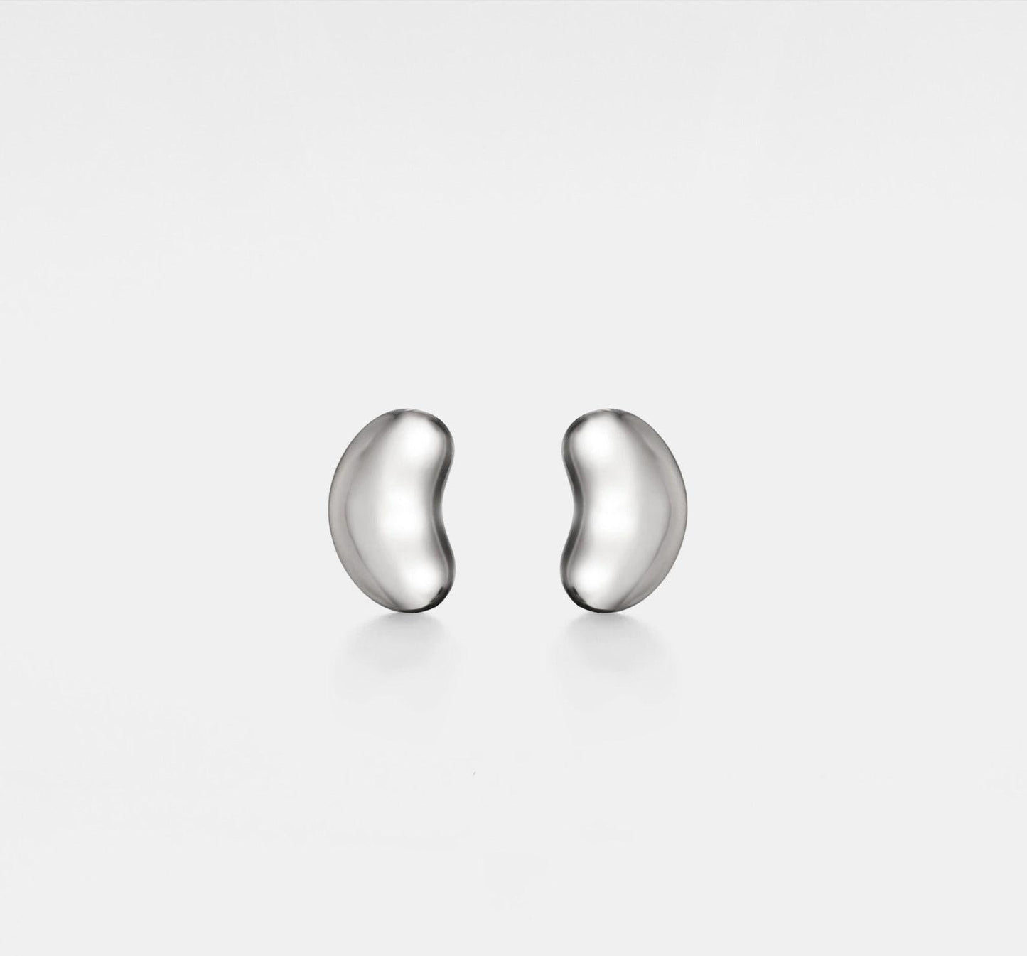 Dainty Gold Bean Stud Earrings