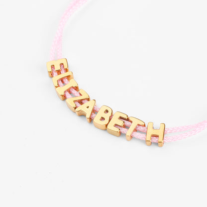 Customized Adjustable Name Bracelet