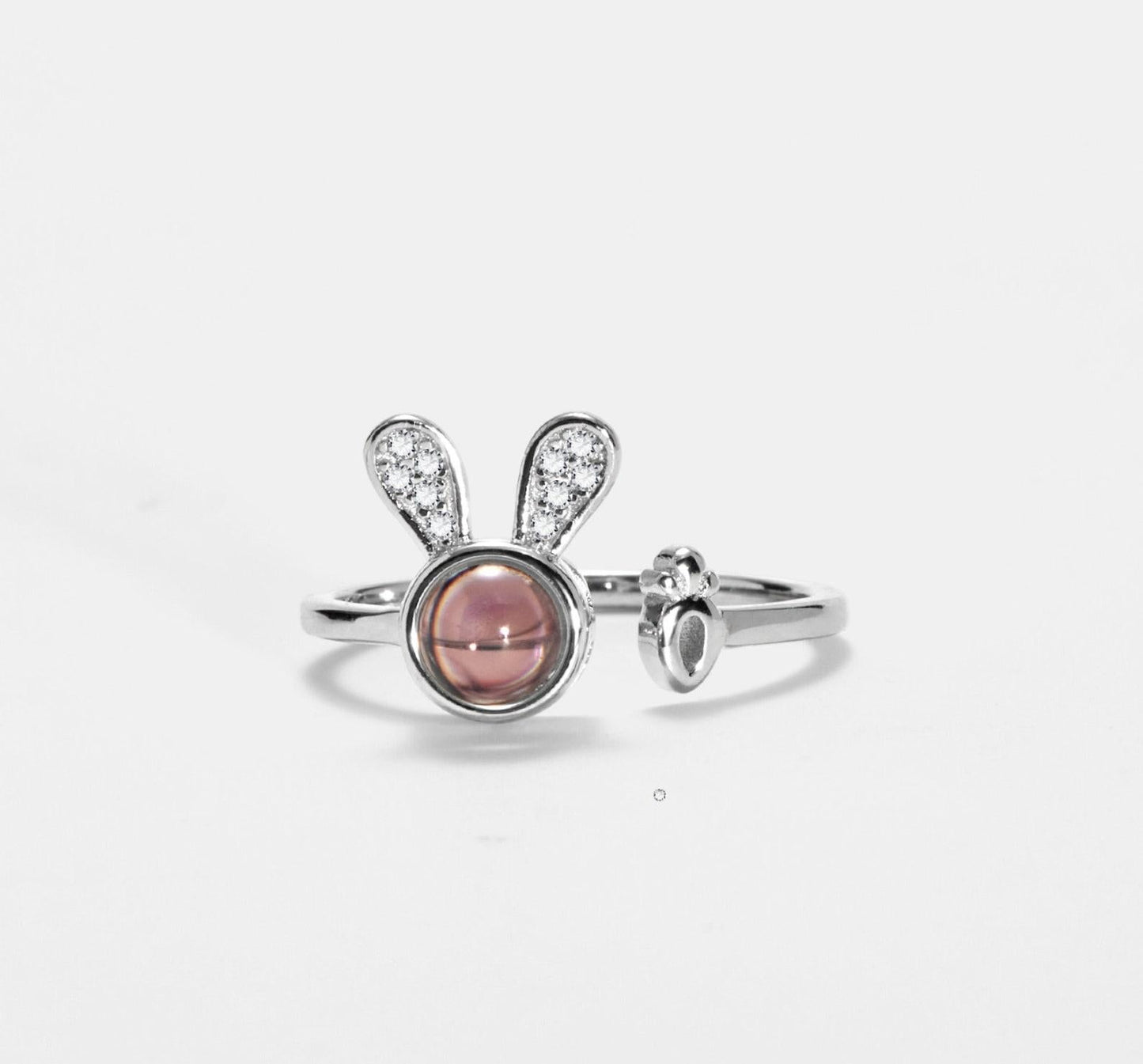 Custom Photo Projection Bunny Ring