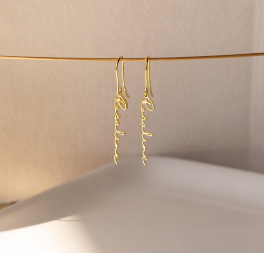 Personalized Dainty Name Earrings