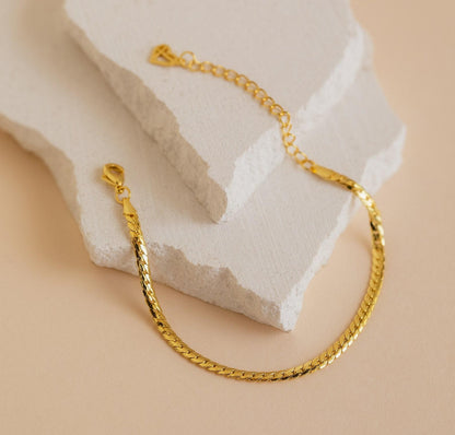 Minimalist Stackable Snake Chain Bracelet