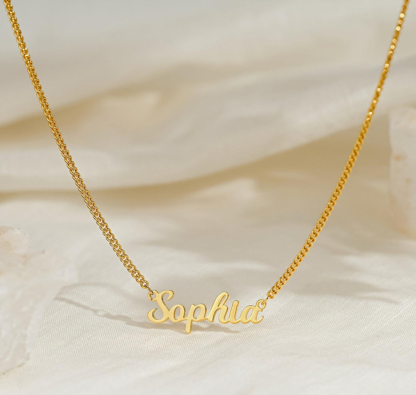 Personalized 18K Gold Plated Name Necklace