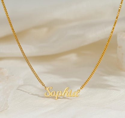 Personalized 18K Gold Plated Name Necklace