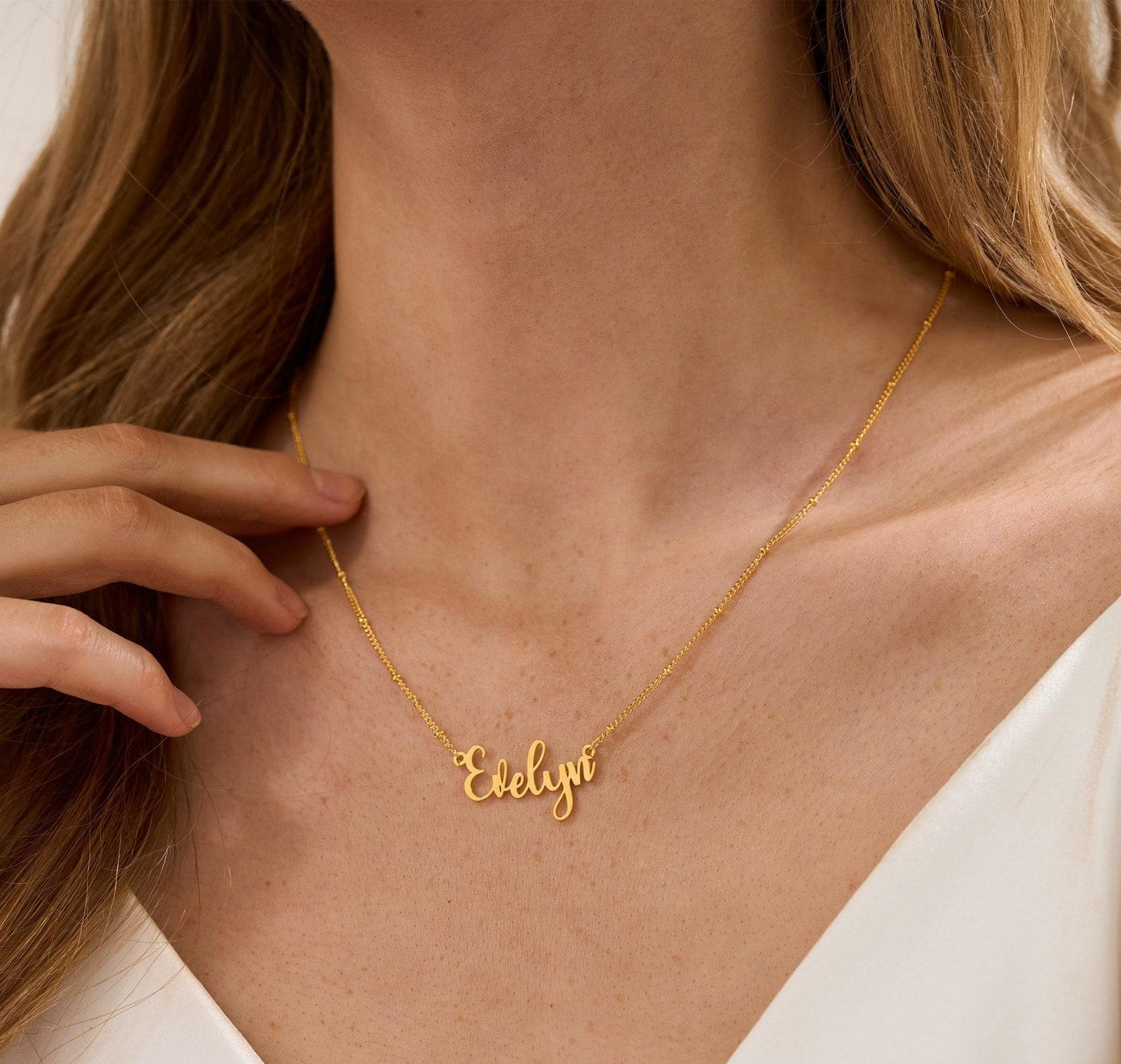 Personalized 18K Gold Name Necklace