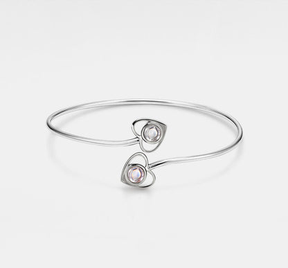 Personalized Heart Photo Projection Bangle