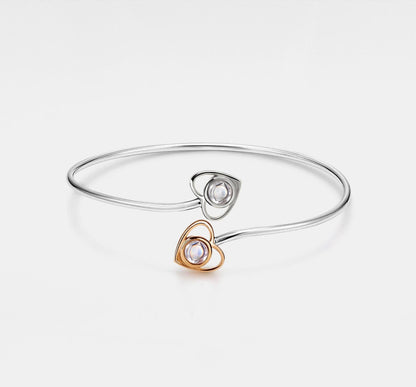 Personalized Heart Photo Projection Bangle