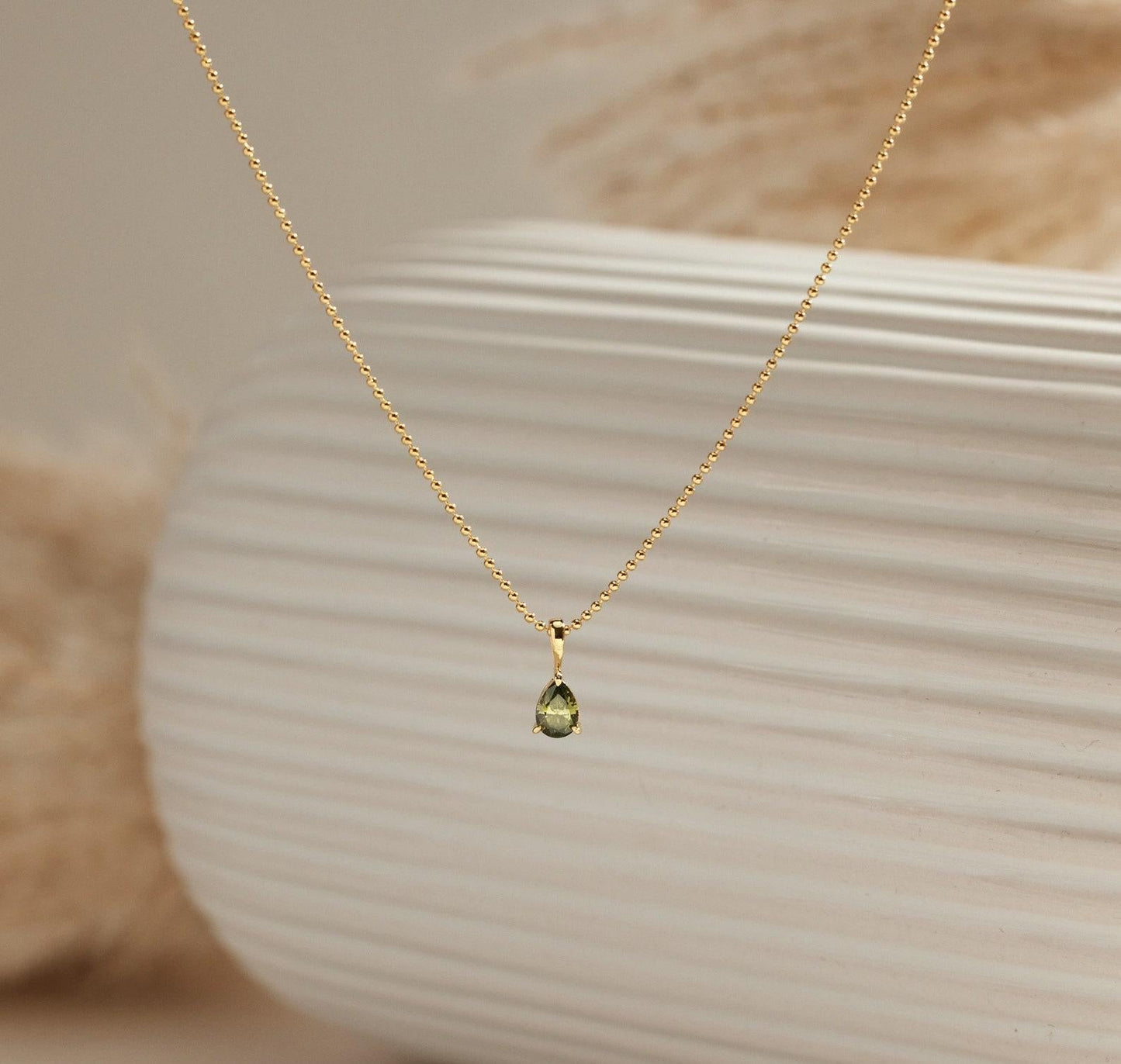 Custom Gold Plated Birthstone Necklace