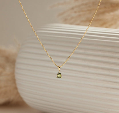 Custom Gold Plated Birthstone Necklace