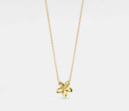 Dainty Flower Charm Pendant Necklace