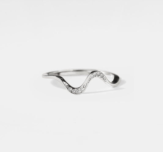 Dainty Gold Sea Wave Stacking Ring