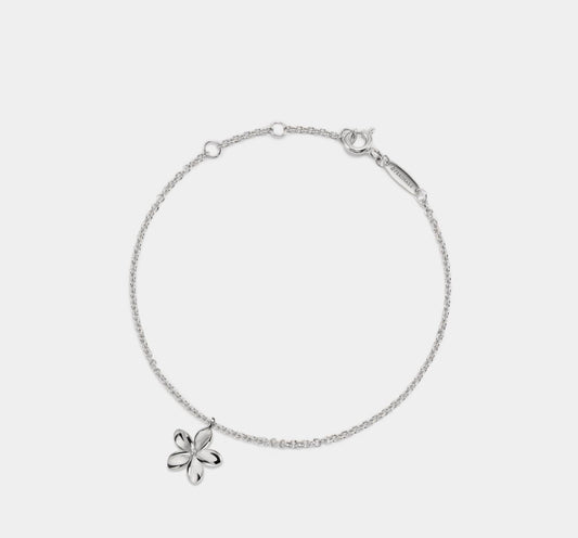 Dainty Gold Flower Charm Bracelet