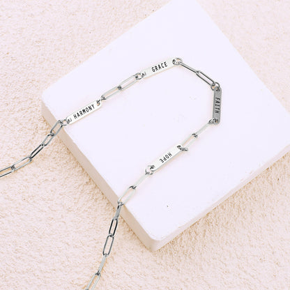 Personalized Paperclip Name Necklace