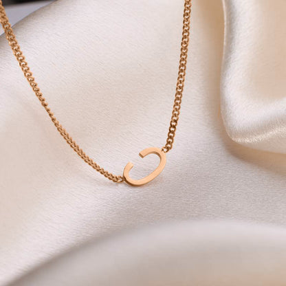 Slim Initial Necklace