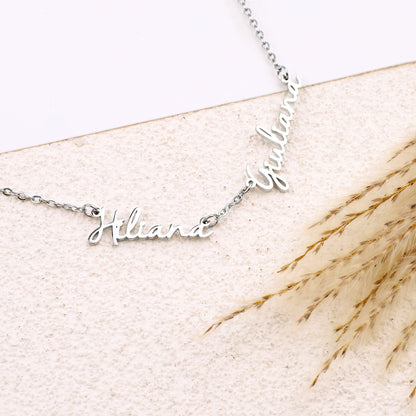 Custom Multiple Name Necklace for 4 Names