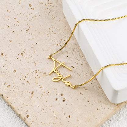 Personalized Modern Name Necklace