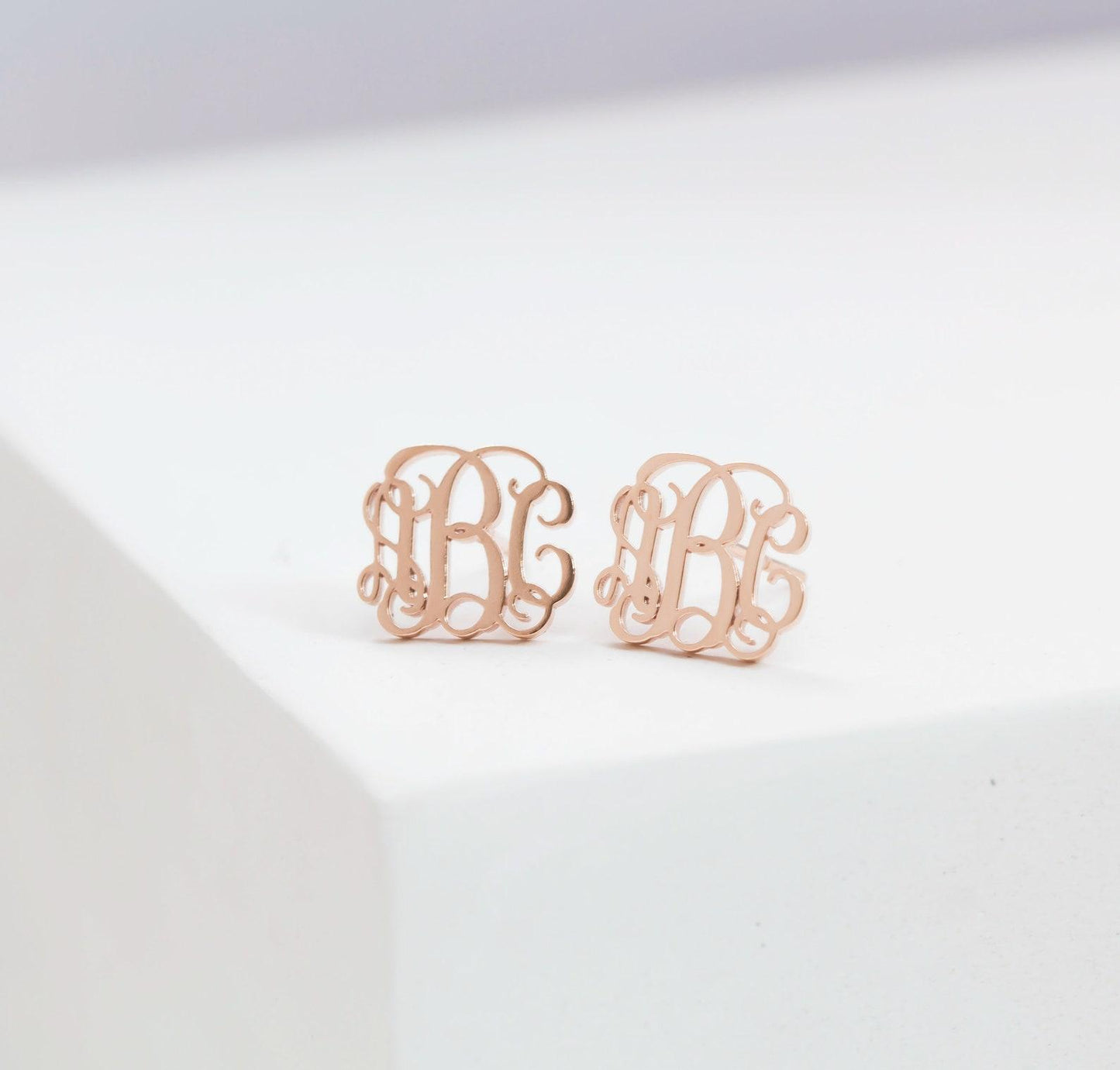 Personalized Monogram Minimalist Earrings