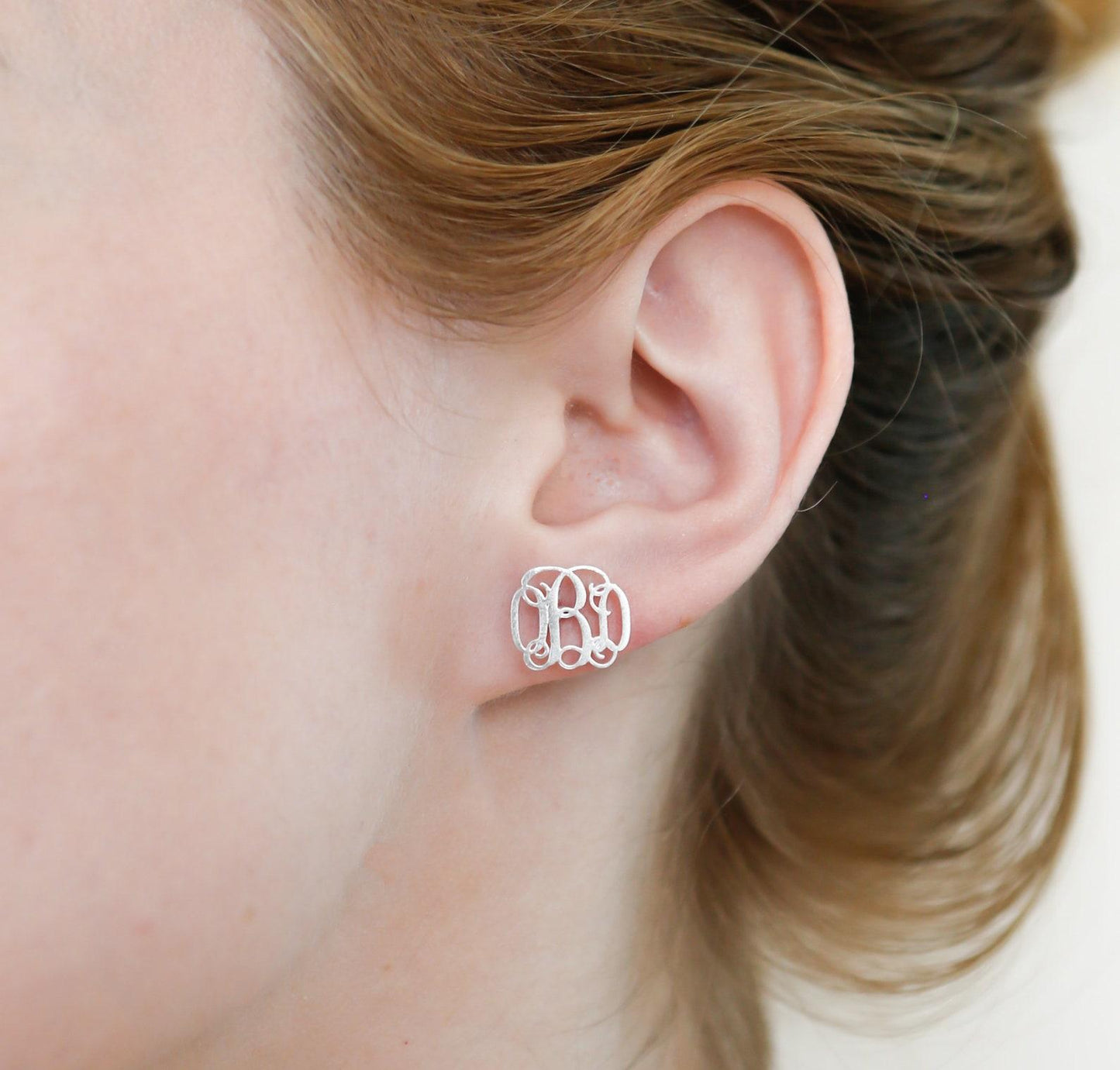 Personalized Monogram Minimalist Earrings