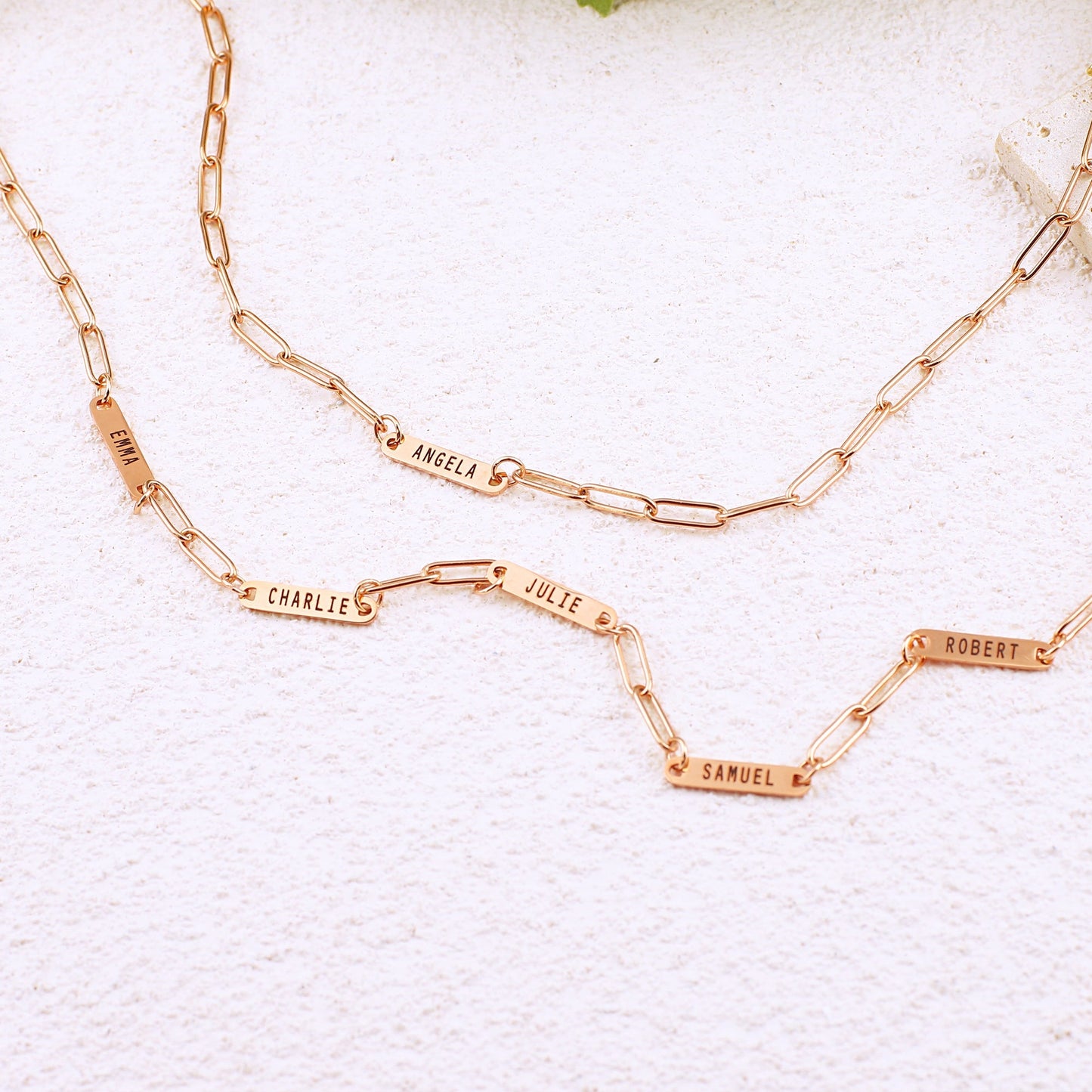 Personalized Paperclip Name Necklace