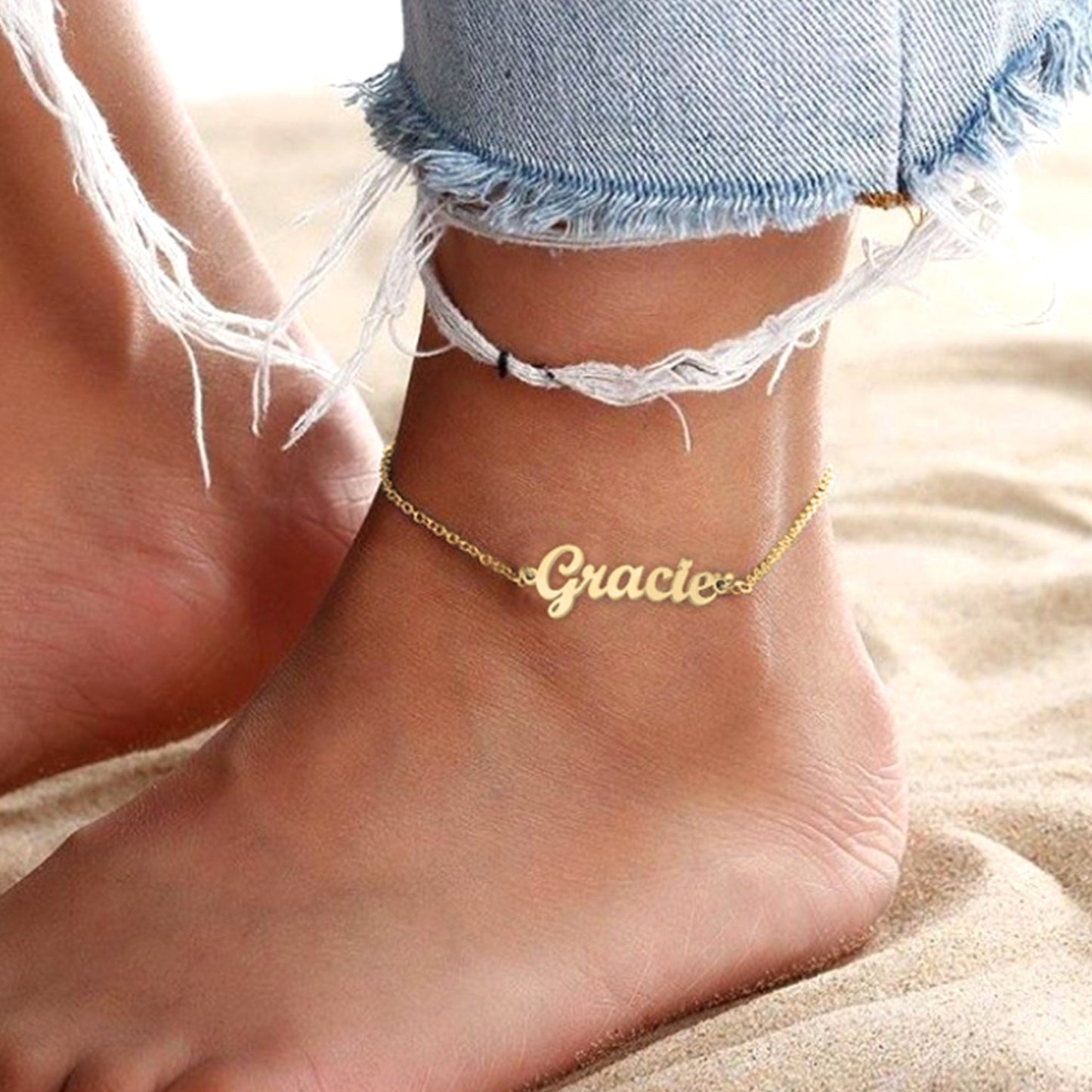 Personalized Name Anklet