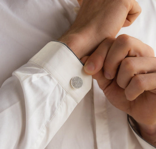 Personalized Fingerprint Cufflinks for Men