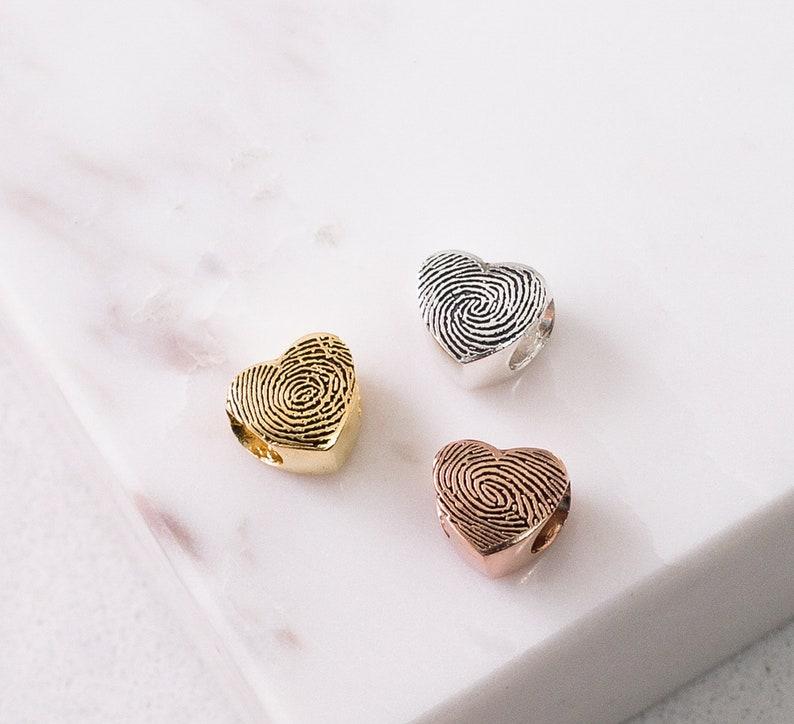 Custom Fingerprint Charm for Bracelets