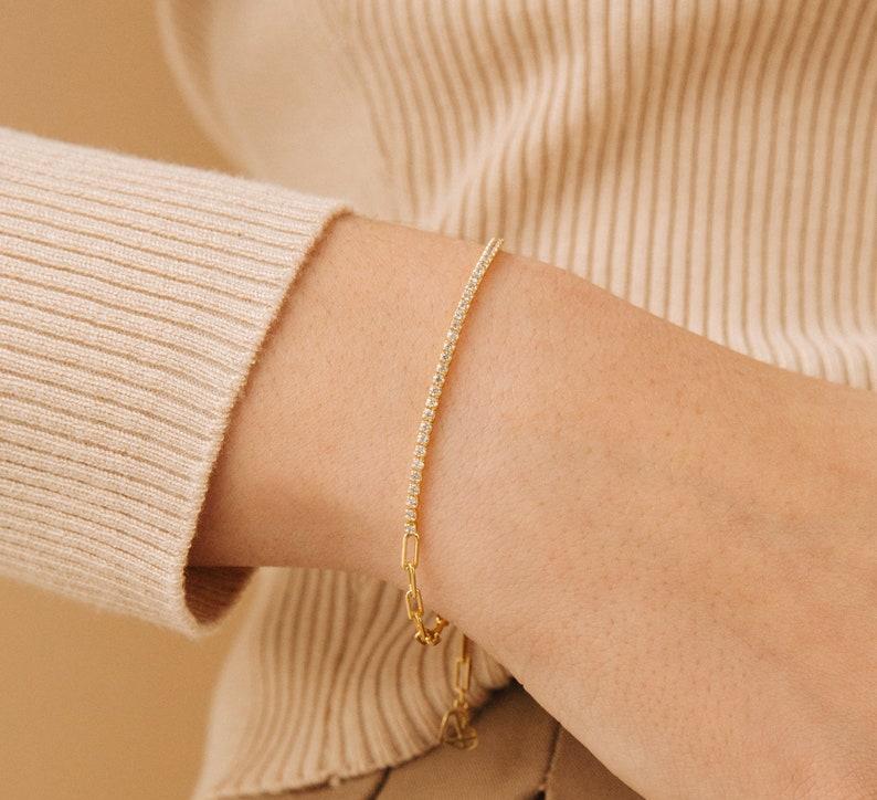 Dainty Diamond Tennis Bracelet for Everyday Wear