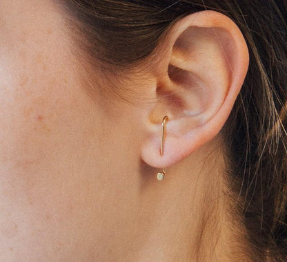 Minimalist Dot Ear Jackets Earrings