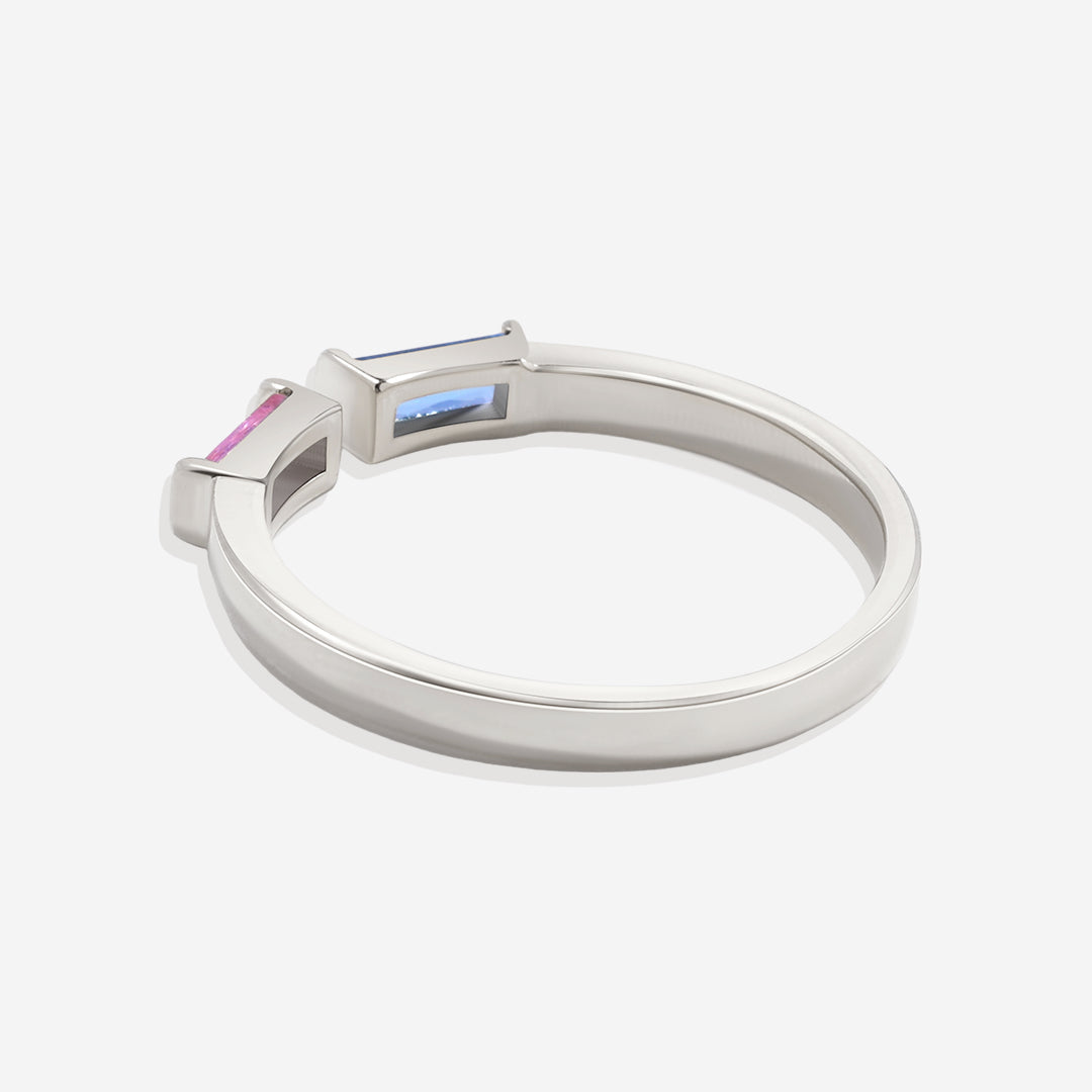 Customizable Double Birthstone Band Ring