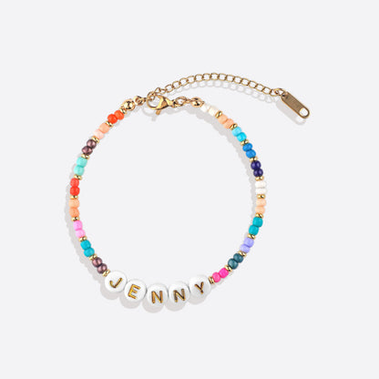 Personalized Beaded Name Bracelet