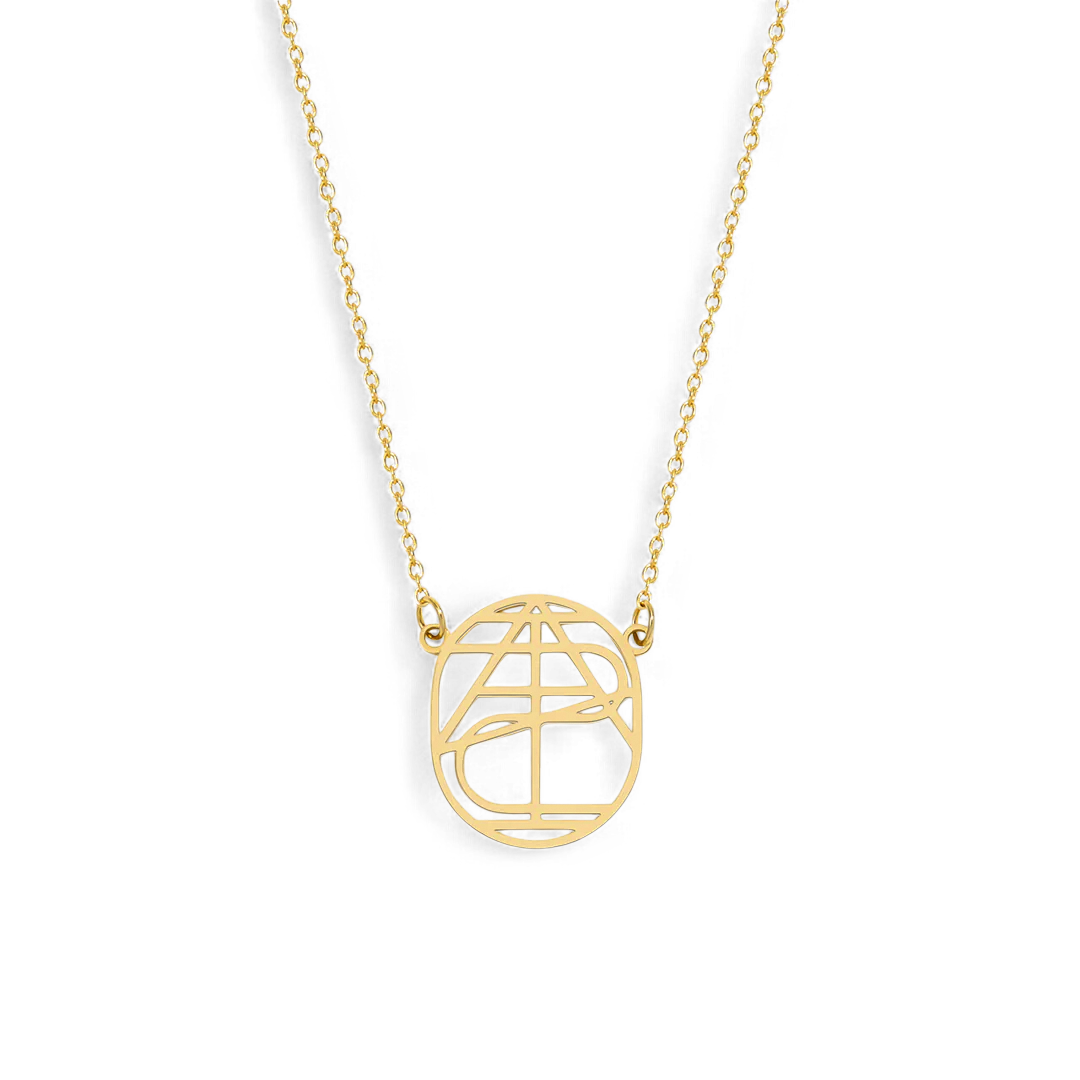 Personalized Minimalist Monogram Necklace