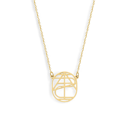 Personalized Minimalist Monogram Necklace