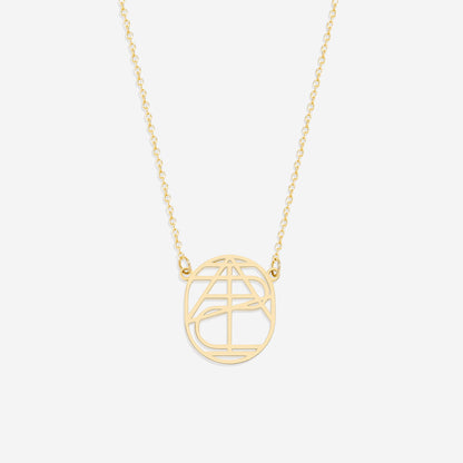 Personalized Minimalist Monogram Necklace