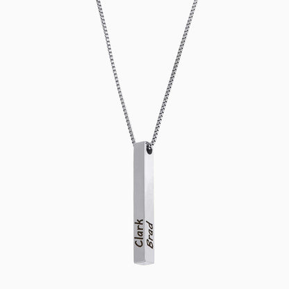 Pillar Bar Personalized Necklace