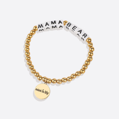 Personalized Waterproof Gold Beaded Bracelet