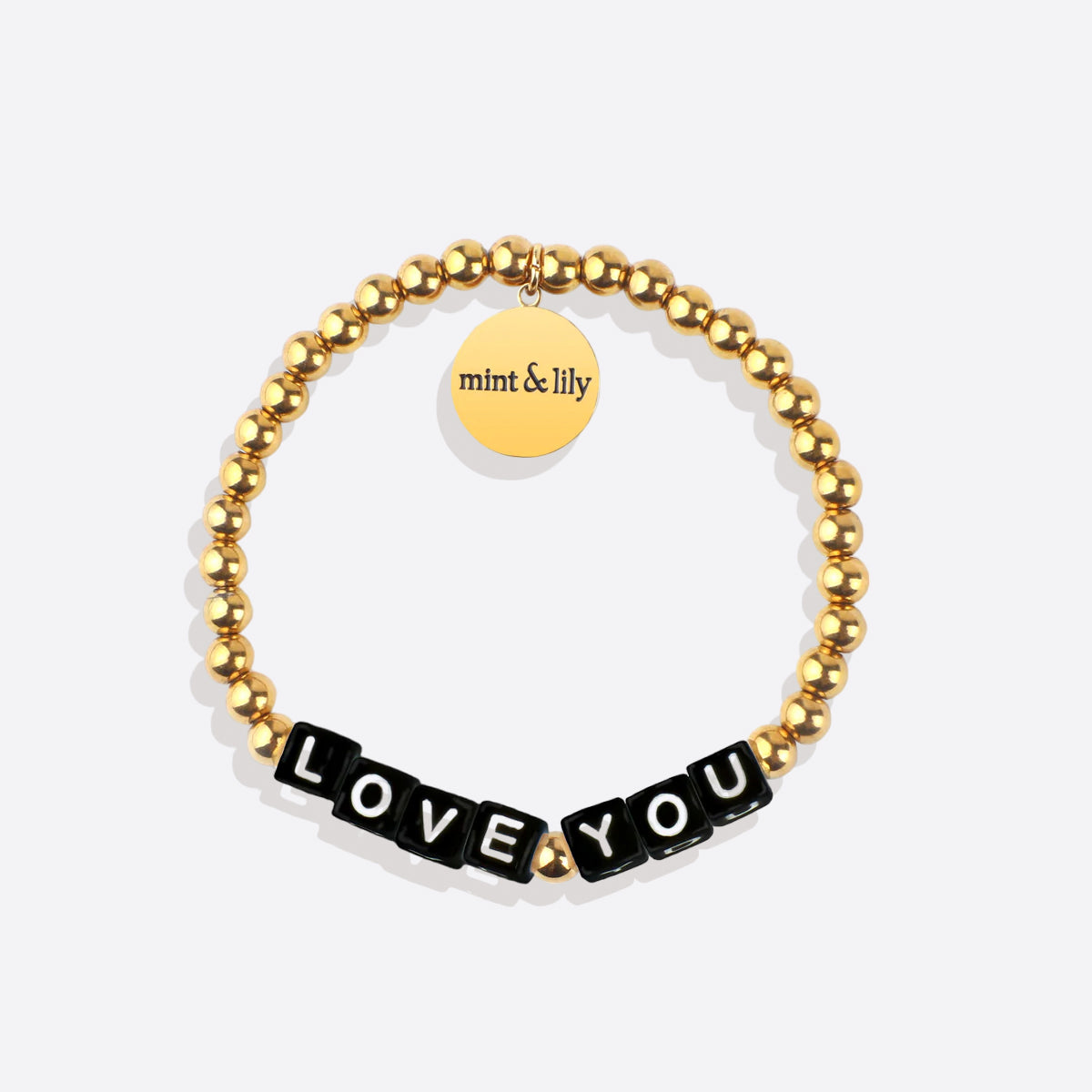 Personalized Waterproof Gold Beaded Bracelet