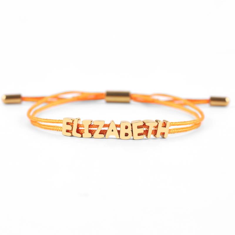 Customized Adjustable Name Bracelet