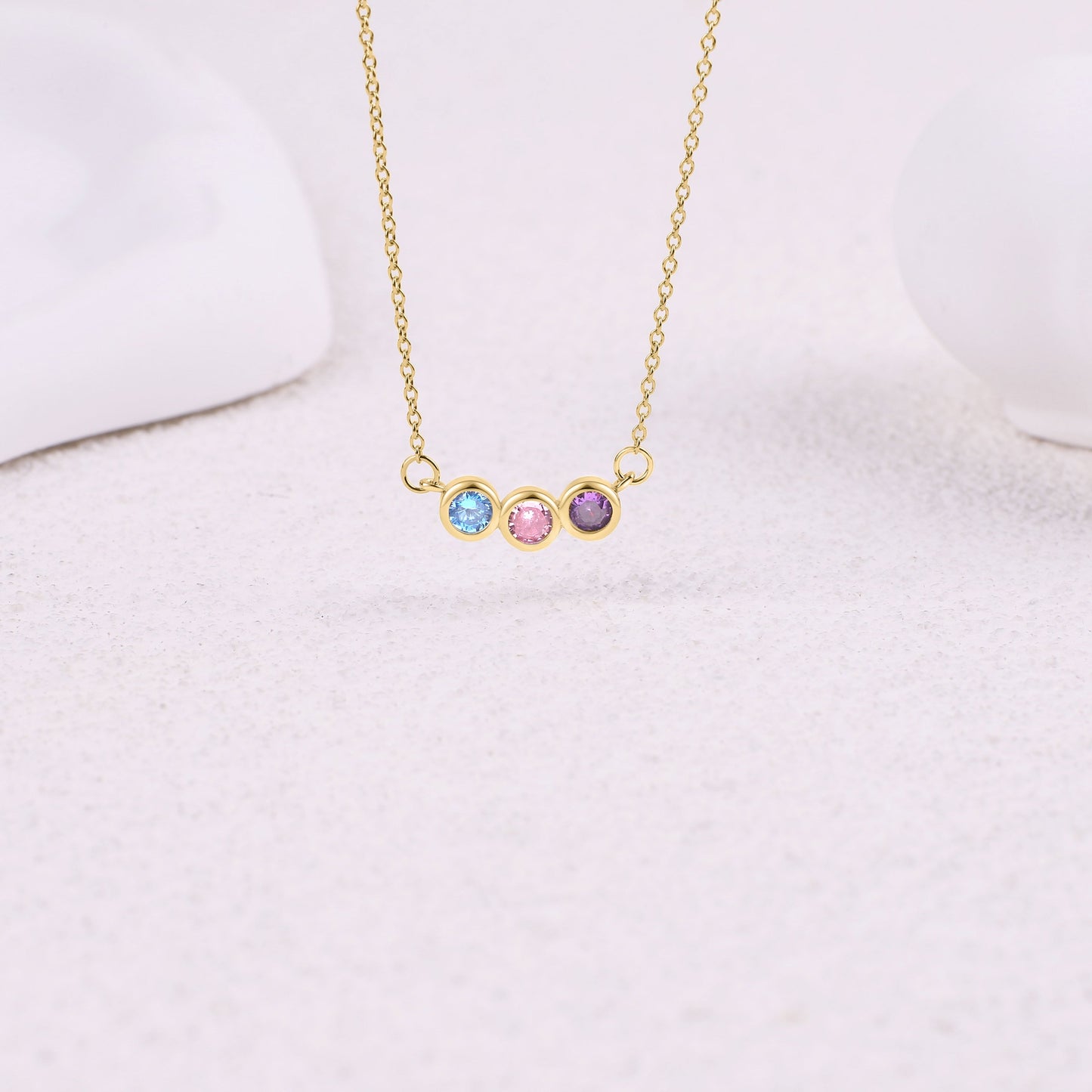 Personalized Birthstones Necklace