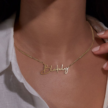 Personalized Modern Name Necklace