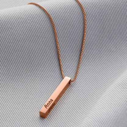 Pillar Bar Personalized Necklace