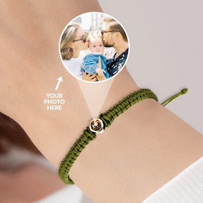 Custom Braided Photo Bracelet