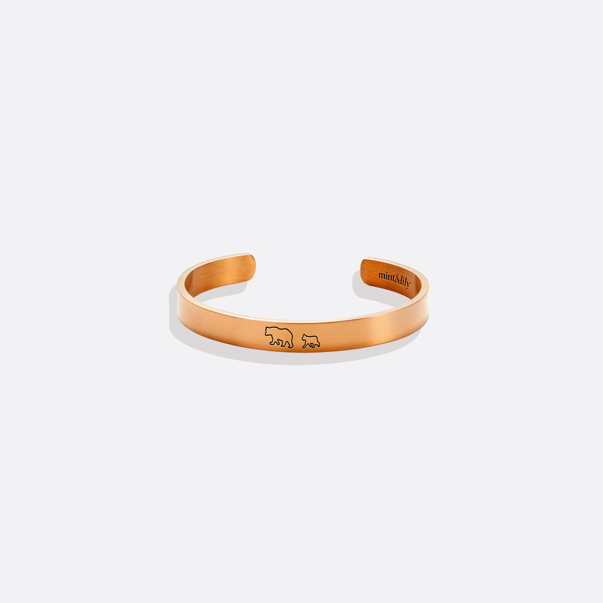 Engraved Mama Bear Cuff Bracelet