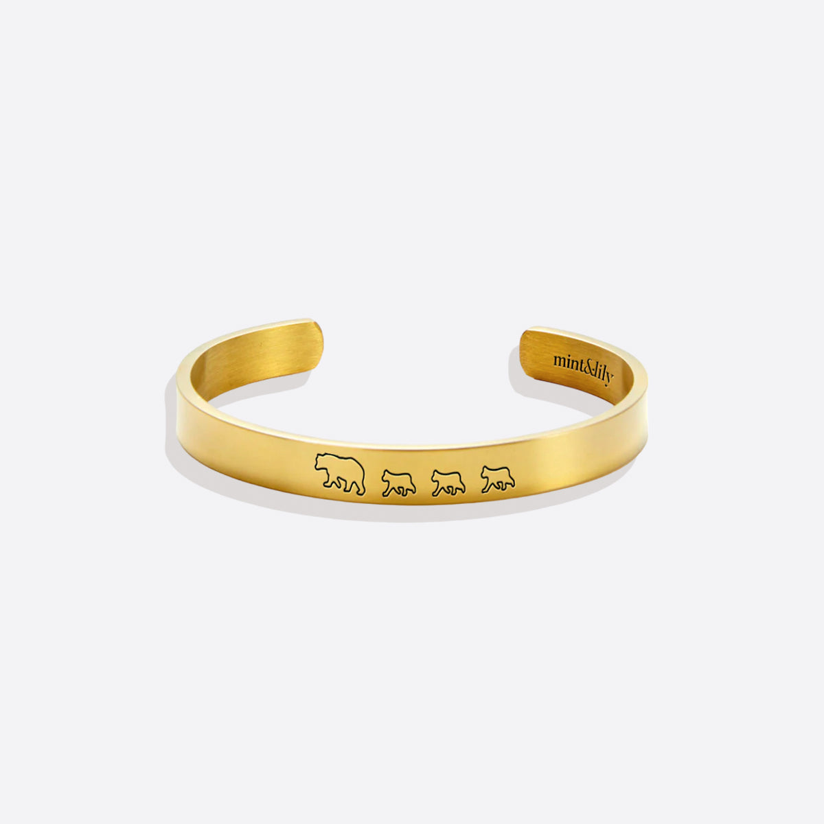 Engraved Mama Bear Cuff Bracelet