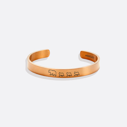 Engraved Mama Bear Cuff Bracelet