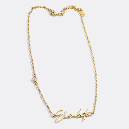 Personalized Name Necklace with Heart Accent